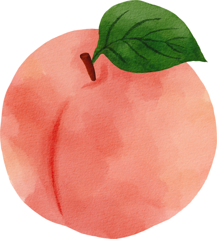 Peach watercolor
